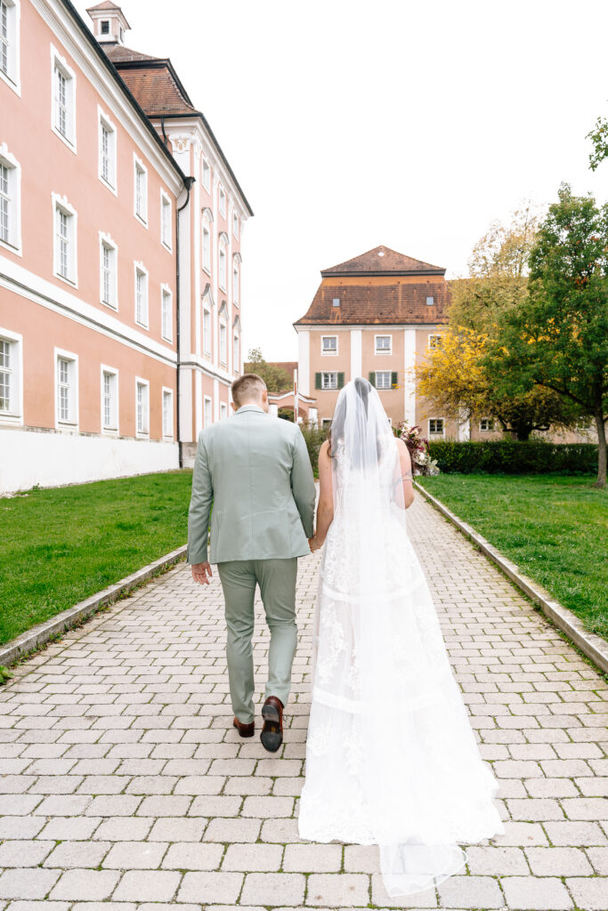Hochzeitsfotografie in der Bibliothek des Klosters Wiblingen