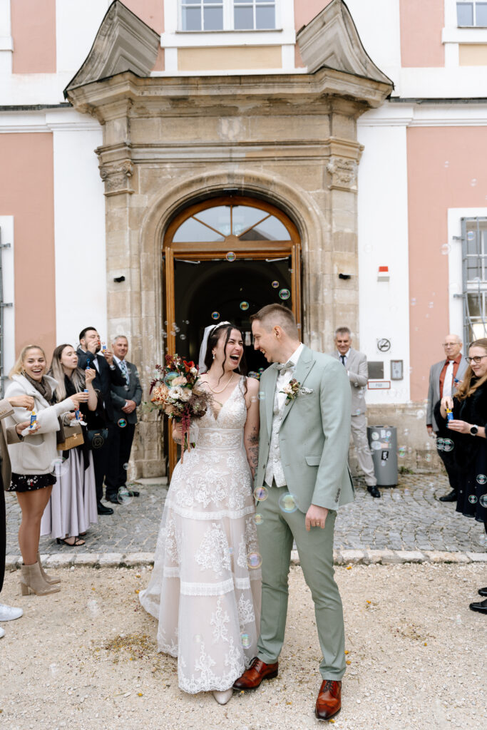 Hochzeitsfotografie in der Bibliothek des Klosters Wiblingen